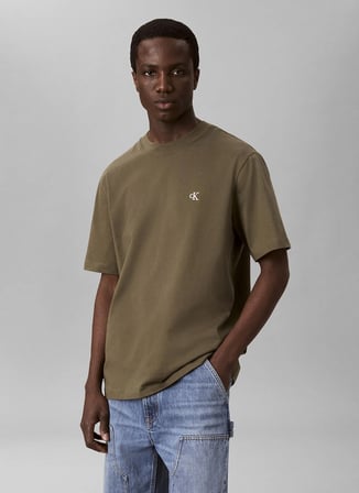 Calvin Klein Jeans T-Shirt, 2XL, Haki