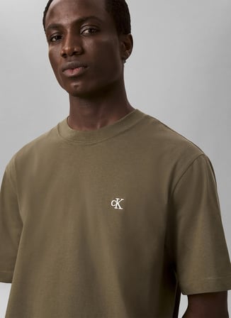 Calvin Klein Jeans T-Shirt, 2XL, Haki
