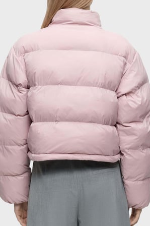Calvin Klein Kapitoneli Su İtici Dik Yaka Şişme Mont LV047H503GXPF Kadın MONT LV047H503G XPF PUDRA