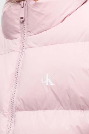 Calvin Klein Kapitoneli Su İtici Dik Yaka Şişme Mont LV047H503GXPF Kadın MONT LV047H503G XPF PUDRA