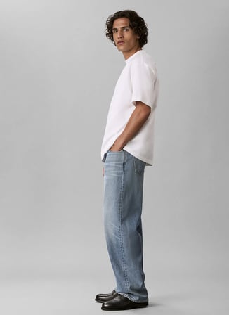 Calvin Klein Jeans T-Shirt, L, Beyaz