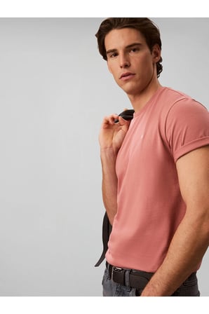 SS CLASSIC MONOGRAM, GDA Erkek Kırmızı T-Shirt & Polo