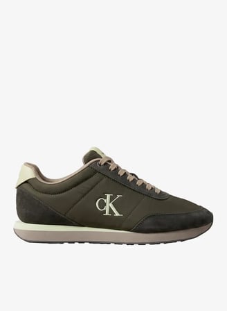 CALVIN KLEIN Erkek Marka Logolu Günlük Kullanıma Uygun Yeşil Sneaker HM0HM02469 0IC