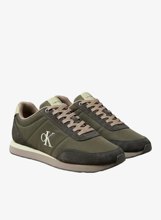 CALVIN KLEIN Erkek Marka Logolu Günlük Kullanıma Uygun Yeşil Sneaker HM0HM02469 0IC