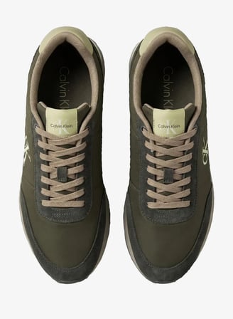 CALVIN KLEIN Erkek Marka Logolu Günlük Kullanıma Uygun Yeşil Sneaker HM0HM02469 0IC