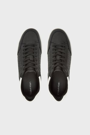 CALVIN KLEIN Erkek Marka Logolu Günlük Kullanıma Uygun Siyah-Beyaz Sneaker HM0HM02469 0GM