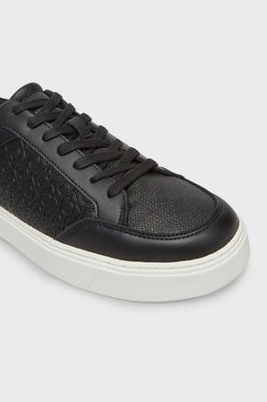 CALVIN KLEIN Erkek Marka Logolu Günlük Kullanıma Uygun Siyah-Beyaz Sneaker HM0HM02469 0GM