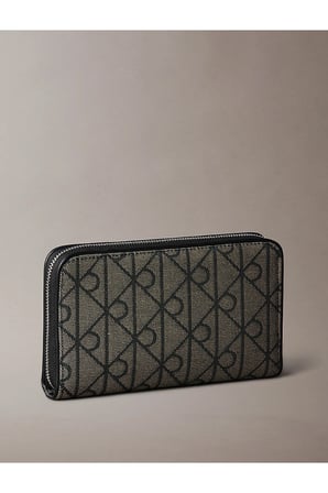 Kadın Emblem Aop Jacquard Pasaport Kılıfı