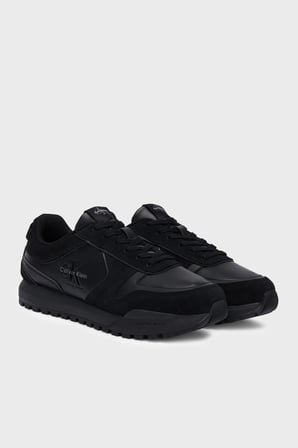 Calvin Klein Süet Detaylı Sneaker Ayakkabı YM0YM014610GJ Erkek AYAKKABI YM0YM01461 0GJ SİYAH