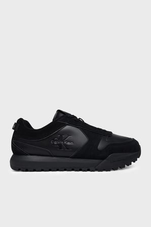 Calvin Klein Süet Detaylı Sneaker Ayakkabı YM0YM014610GJ Erkek AYAKKABI YM0YM01461 0GJ SİYAH
