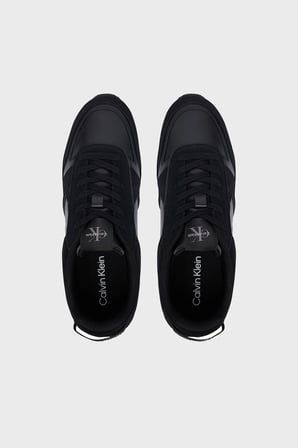 Calvin Klein Süet Detaylı Sneaker Ayakkabı YM0YM014610GJ Erkek AYAKKABI YM0YM01461 0GJ SİYAH