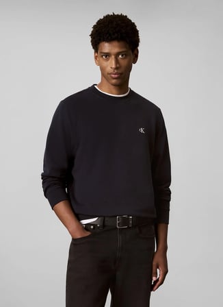 Calvin Klein Jeans Sweatshi, L, Lacivert