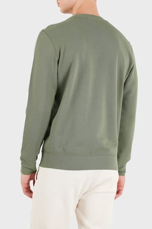 Calvin Klein Logolu Pamuklu Regular Fit Bisiklet Yaka Sweat LV04RG268GLDY Erkek SWEAT LV04RG268G LDY HAKİ