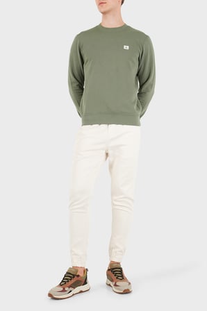 Calvin Klein Logolu Pamuklu Regular Fit Bisiklet Yaka Sweat LV04RG268GLDY Erkek SWEAT LV04RG268G LDY HAKİ