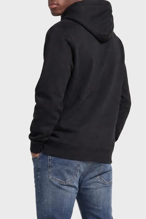 Calvin Klein Pamuklu Logolu Regular Fit Kapüşonlu Yaka Sweat LV04RG269GUB1 Erkek SWEAT LV04RG269G UB1 SİYAH