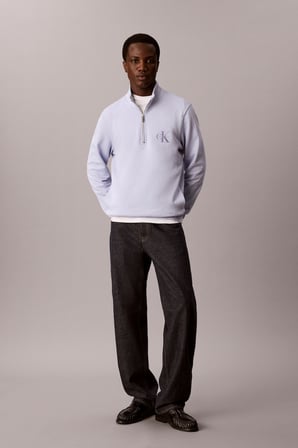 CL LS 350TERRY MCRO MNLG QTR ZIP
