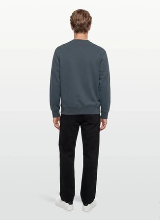 Calvin Klein Jeans Gri Erkek Sweatshirt LV04RG265GCEG LS PREMIUM TERRY GRP