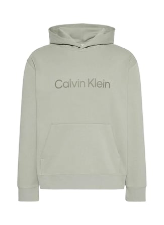 Calvin Klein Bej Erkek Kapüşonlu Sweatshirt LV04RG277GPEZ_LS EU STD LOGO 350TE