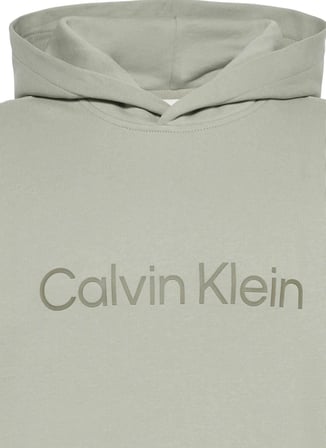 Calvin Klein Bej Erkek Kapüşonlu Sweatshirt LV04RG277GPEZ_LS EU STD LOGO 350TE
