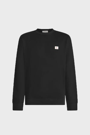 Calvin Klein Logolu Pamuklu Regular Fit  Bisiklet Yaka Sweat LV04RG268GUB1 Erkek SWEAT LV04RG268G UB1 SİYAH