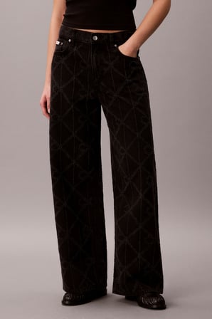 LOW RISE BAGGY CK WORN BLACK