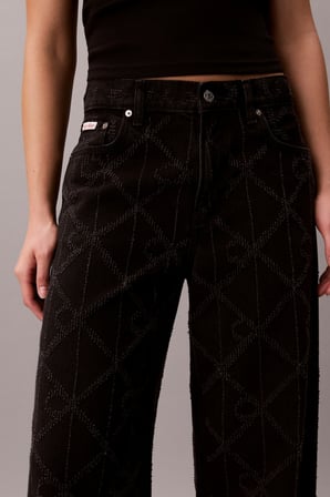 LOW RISE BAGGY CK WORN BLACK