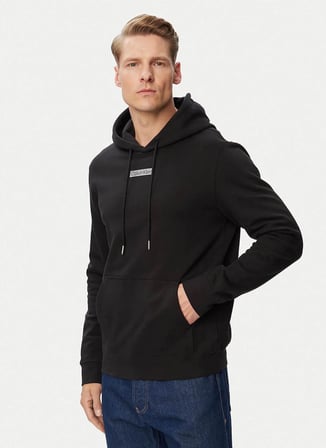 Calvin Klein Siyah Erkek Kapüşonlu Sweatshirt LV04RG276GUB1_LS 350TERRY EU SP GR