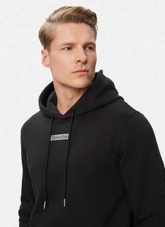 Calvin Klein Siyah Erkek Kapüşonlu Sweatshirt LV04RG276GUB1_LS 350TERRY EU SP GR