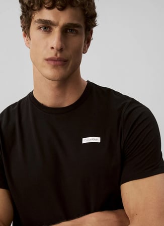 Calvin Klein Siyah Erkek Bisisklet Yaka T-Shirt LV00NB4733UB1_S/S CREW NECK 3PK