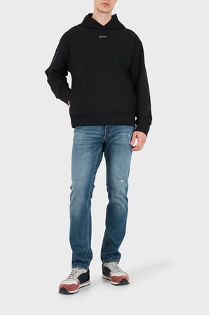 Calvin Klein Pamuklu Logolu Kapüşonlu Yaka Sweat LV04RG258GUB1 Erkek SWEAT LV04RG258G UB1 SİYAH