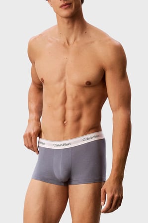 Calvin Klein Logolu Pamuklu 3 Pack Boxer Erkek BOXER LV00NB4847 X2V Mavi-Beyaz-Petrol