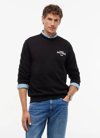 Tommy Hilfiger Sweatshirt, L, Siyah