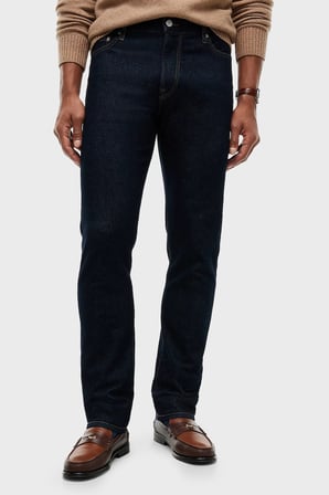 Tommy Hilfiger Pamuklu Straight Fit Normal Bel Jeans Erkek KOT PANTOLON MW0MW44913 1BN LACİVERT
