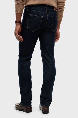 Tommy Hilfiger Pamuklu Straight Fit Normal Bel Jeans Erkek KOT PANTOLON MW0MW44913 1BN LACİVERT