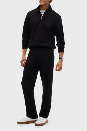 Tommy Hilfiger Pamuk Karışımlı Regular Fit Düz Paça Eşofman Altı Erkek EŞOFMAN ALTI MW0MW44991 BDS SİYAH