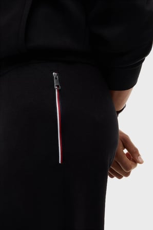 Tommy Hilfiger Pamuk Karışımlı Regular Fit Düz Paça Eşofman Altı Erkek EŞOFMAN ALTI MW0MW44991 BDS SİYAH