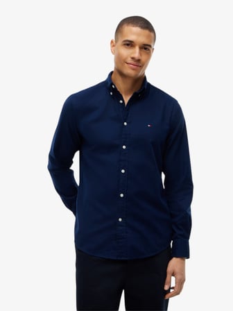 FLEX FLANNEL SOLID RF SHIRT Erkek Mavi UK Gömlek - MW0MW40469