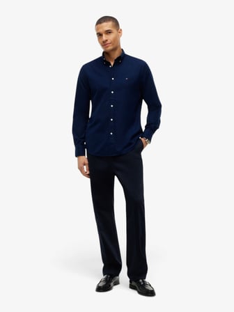 FLEX FLANNEL SOLID RF SHIRT Erkek Mavi UK Gömlek - MW0MW40469