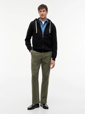 TOMMY HILFIGER Erkek Marka Logolu Günlük Kullanıma Uygun Siyah Sweatshirt MW0MW44931 BDS