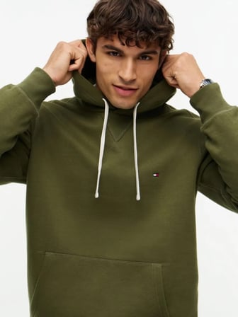 TOMMY HILFIGER Kadın Marka Logolu Günlük Kullanıma Uygun Haki Sweatshirt MW0MW39997 MT1