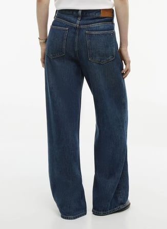 Tommy Hilfiger WW0WW514881BM Mavi Kadın Yüksek Bel Denim Pantolon