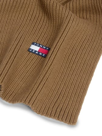 TOMMY HILFIGER Erkek Marka Logolu Günlük Kullanıma Uygun Haki Atkı AM0AM13683 GWI