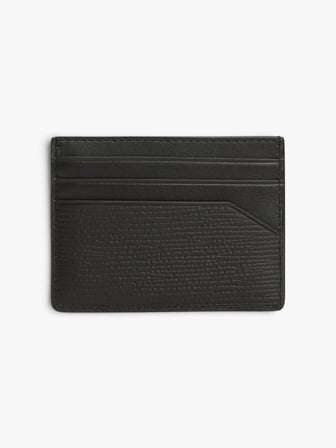 TH BUSINESS SAFFIANO CC HOLDER Erkek Siyah Cüzdan - AM0AM14787