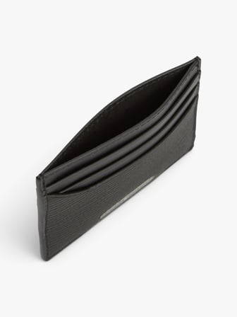 TH BUSINESS SAFFIANO CC HOLDER Erkek Siyah Cüzdan - AM0AM14787