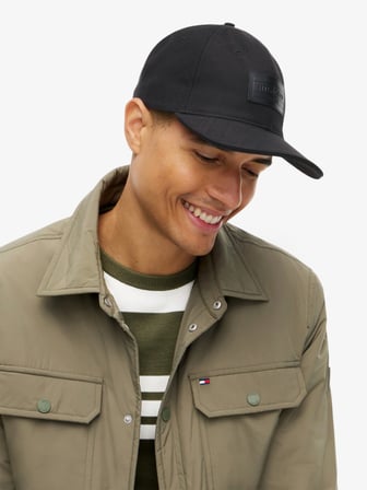 TH FLAG JACQUARD 6 PANEL CAP Erkek Siyah Şapka - AM0AM14766