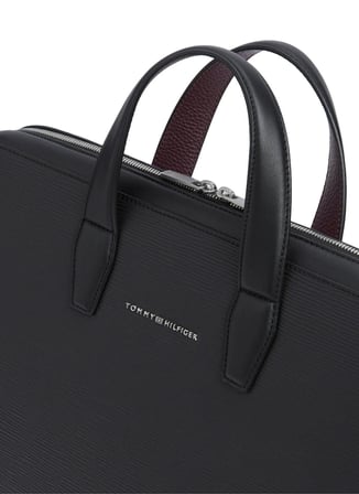 Tommy Hilfiger Siyah Erkek Laptop Çantası TH BUSINESS SAFFIAN COMPUTER BAG