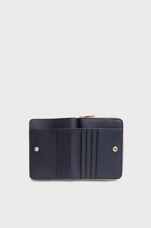 Tommy Hilfiger Logolu Fermuar ve Çıtçıt Düğmeli Cüzdan Kadın CÜZDAN AW0AW17742 R06 AÇIK KAHVE