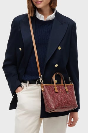Tommy Hilfiger Logolu Çıkarılabilir Askılı Çanta Kadın ÇANTA AW0AW18848 0KQ KIRMIZI-TABA