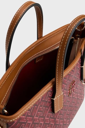 Tommy Hilfiger Logolu Çıkarılabilir Askılı Çanta Kadın ÇANTA AW0AW18848 0KQ KIRMIZI-TABA