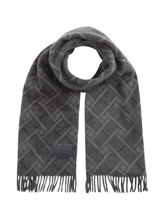 TH FLAG JACQUARD SCARF Erkek Siyah Atkı - AM0AM14770